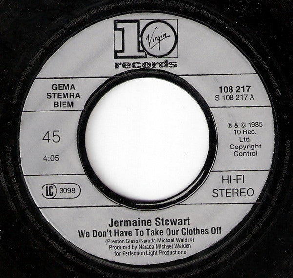 Jermaine Stewart : We Don't Have To Take Our Clothes Off (7", Single)
