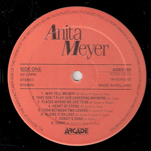 Anita Meyer : Anita Meyer (LP, Comp, Gat)