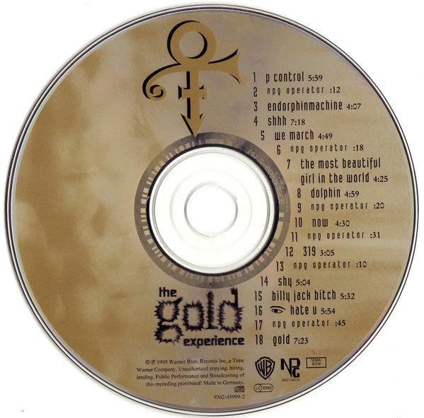 The Artist (Formerly Known As Prince) : The Gold Experience (CD, Album)