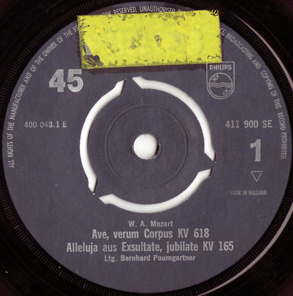 Wolfgang Amadeus Mozart : Ave Verum (7")