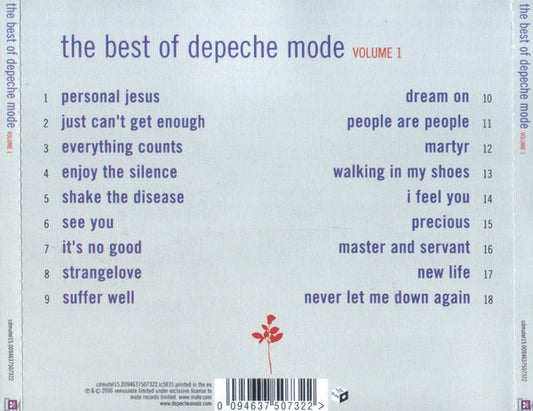 Depeche Mode : The Best Of (Volume 1) (CD, Comp, RM)