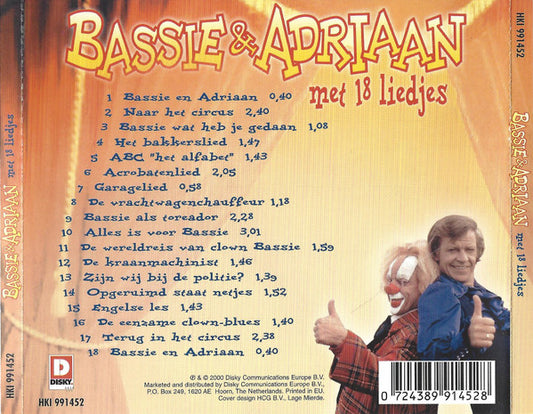 Bassie & Adriaan : Met 18 Liedjes (CD, RE)