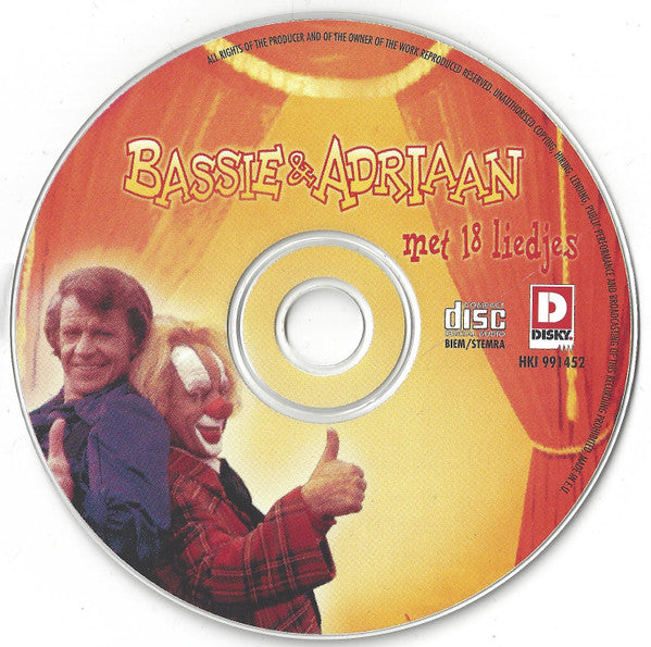 Bassie & Adriaan : Met 18 Liedjes (CD, RE)