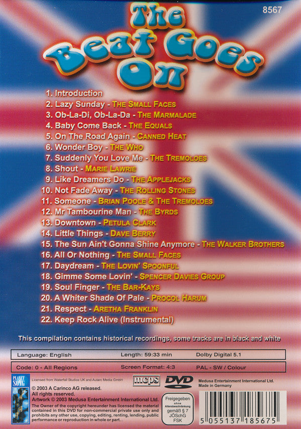 Various : The Beat Goes On (DVD-V, PAL, Reg)