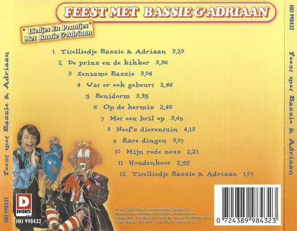 Bassie & Adriaan : Feest Met Bassie & Adriaan (CD, Album, RE)