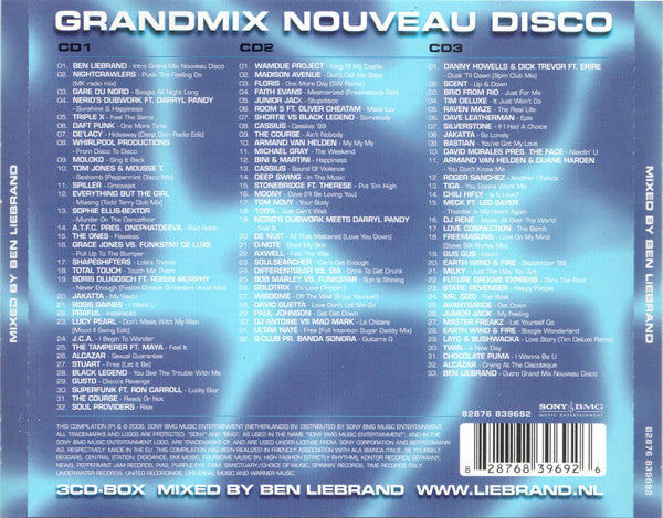 Ben Liebrand : Grandmix Nouveau Disco (3xCD, Mixed)