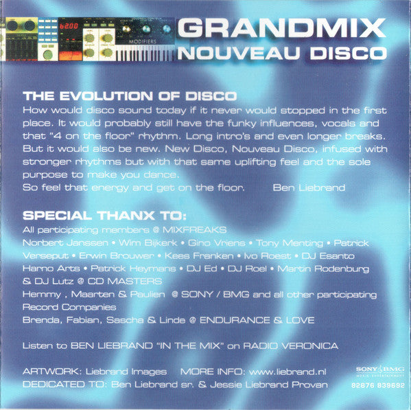 Ben Liebrand : Grandmix Nouveau Disco (3xCD, Mixed)