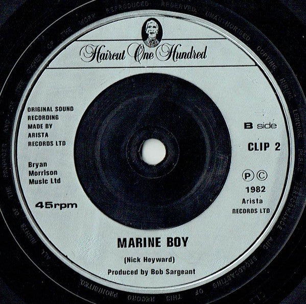 Haircut One Hundred : Love Plus One (7", Single, Sil)