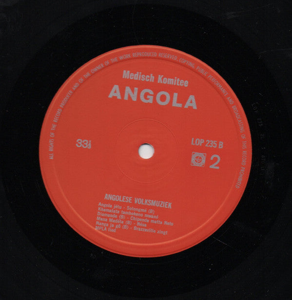 Various : Angola Bevrijdt - Muziek Van De Volksbeweging Voor De Bevrijding Van Angola (LP, Mono)