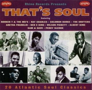 Various : That's Soul (20 Atlantic Soul Classics) (CD, Comp)