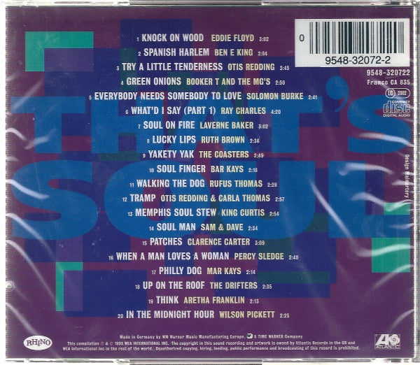 Various : That's Soul (20 Atlantic Soul Classics) (CD, Comp)