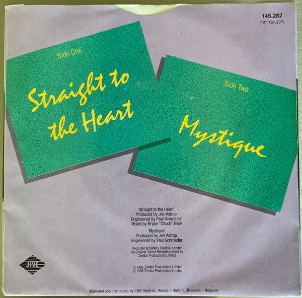 The Real Thing : Straight To The Heart (7", Single)