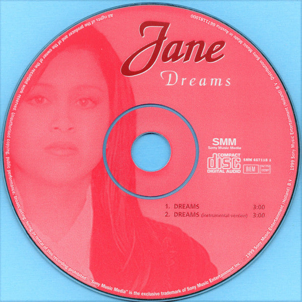 Jane Talany : Dreams (CD, Single)