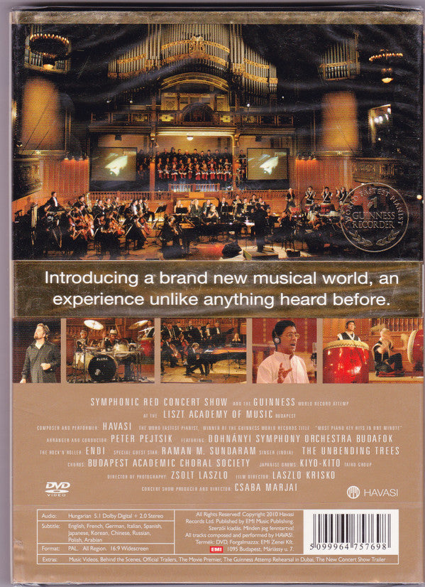 Havasi Balázs : Symphonic Red Concert Show (DVD, Album, PAL)