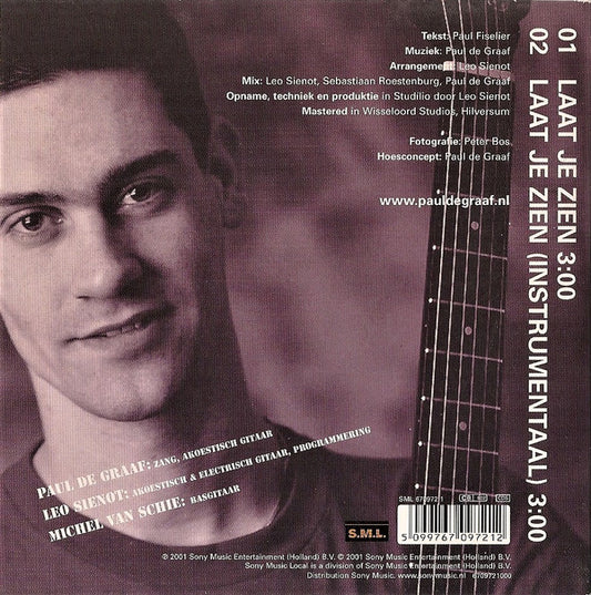 Paul De Graaf : Laat Je Zien (CD, Single)