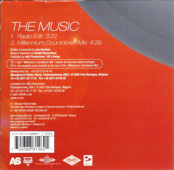 Fiocco : The Music (CD, Single)