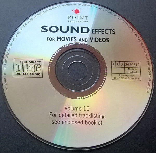 No Artist : Sound Effects 10 For Movies And Videos (CD)