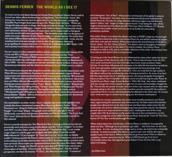 Dennis Ferrer : The World As I See It (2xCD, Album)