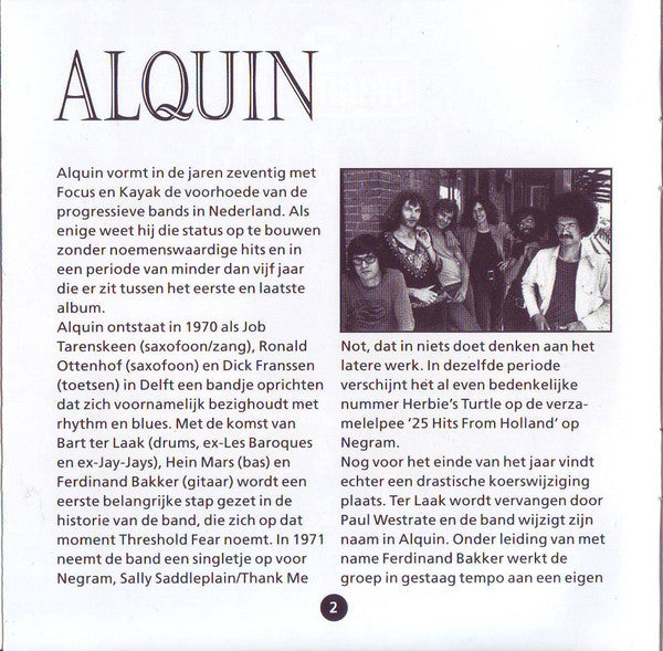Alquin : 3 Originals (2xCD, Comp, RM)