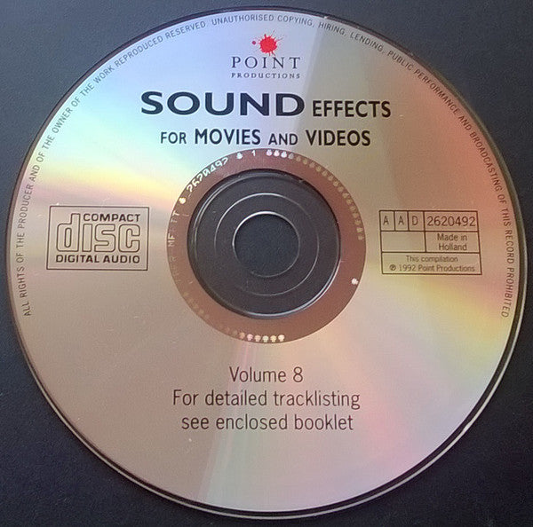 No Artist : Sound Effects 8 For Movies And Videos (CD)