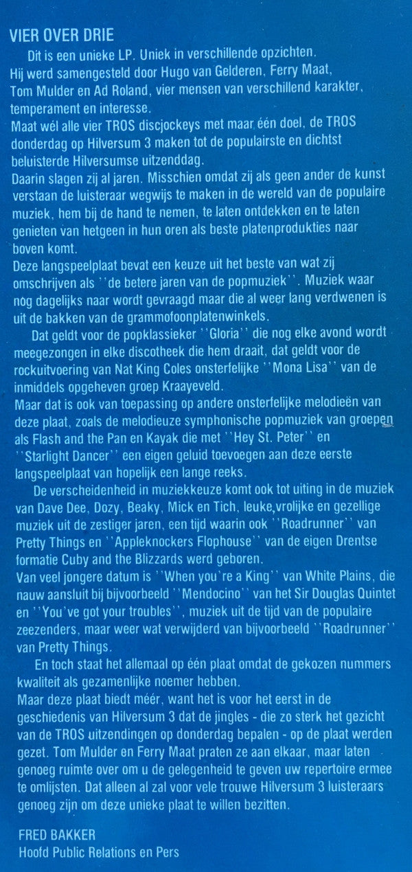 Various : Gouden Pop-Selectie Door Top D-J's Van TROS H'Sum 3 (LP, Comp)