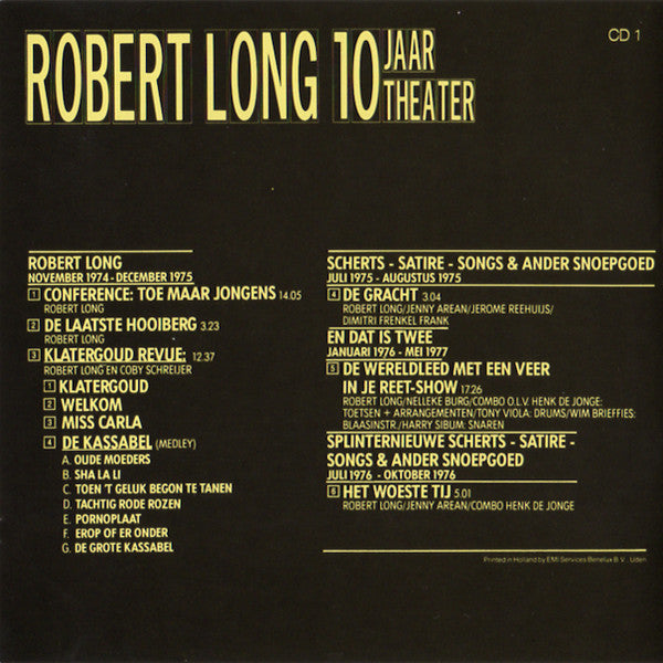 Robert Long : 10 Jaar Theater (3xCD, Album + Box)