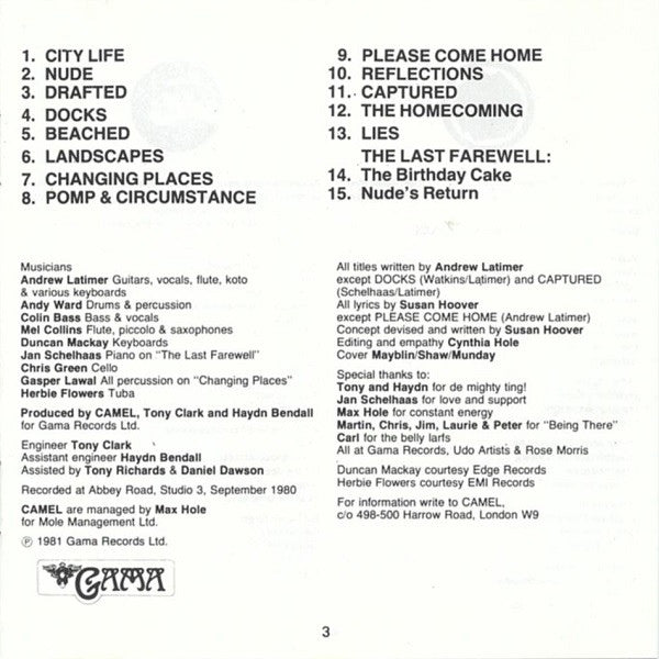 Camel : Nude (CD, Album, RP, PDO)