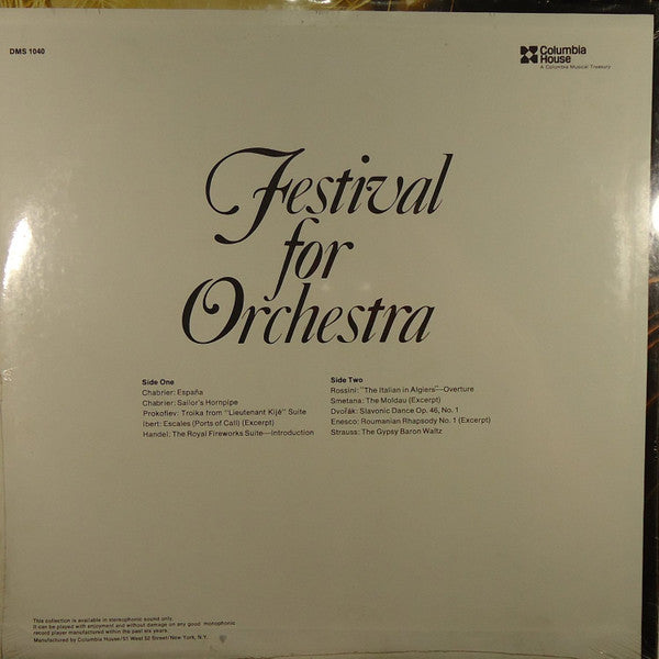 Various : Festival For Orchestra (LP)
