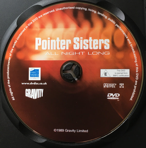 Pointer Sisters : All Night Long (DVD, PAL, 5.1)