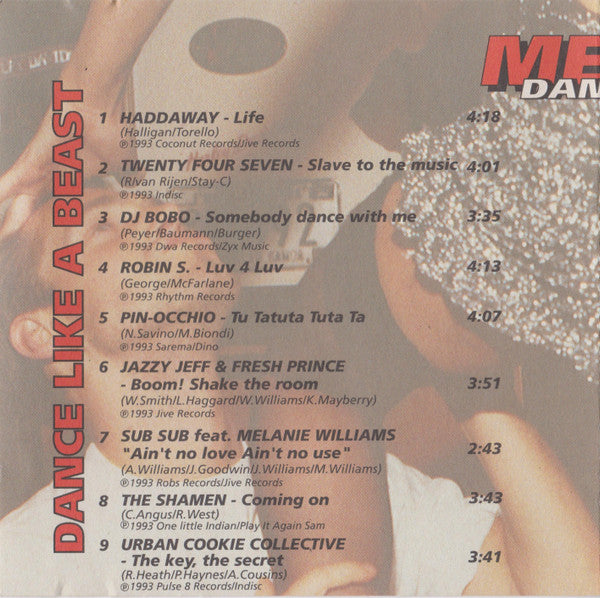 Various : Mega Dance Hits - Dance Like A Beast (CD, Comp)
