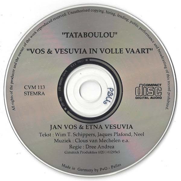 Jan Vos, Etna Vesuvia : Tataboulou: Vos & Vesuvia In Volle Vaart (CD, Album)