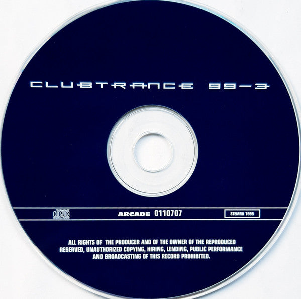 Various : Clubtrance '99-3 (CD, Comp)