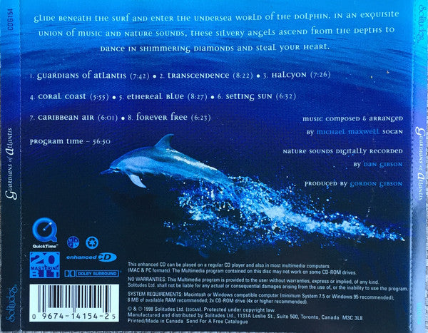Dan Gibson : Guardians Of Atlantis (CD, Album, Enh)