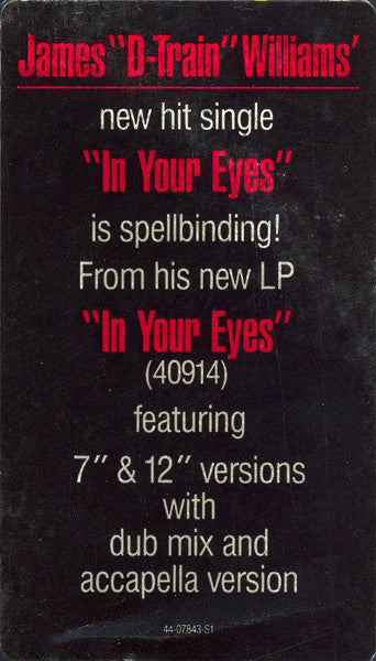 James "D-Train" Williams : In Your Eyes (12", Single)