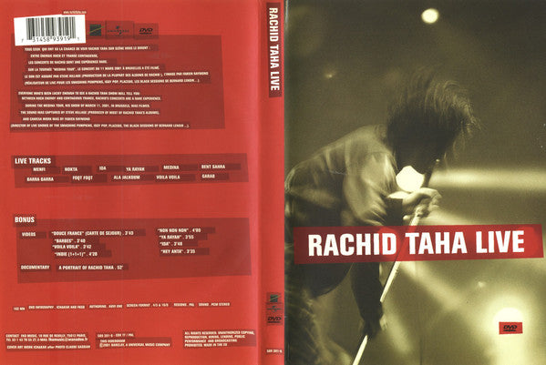 Rachid Taha : Live (DVD-V, PAL, PCM)