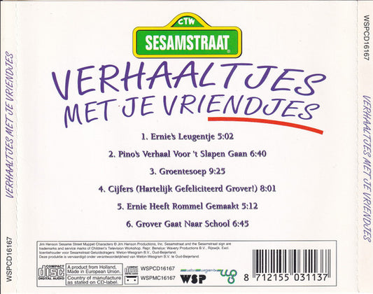 Sesamstraat : Verhaaltjes Met Je Vriendjes (CD, Comp)