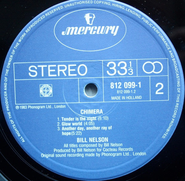 Bill Nelson : Chimera (LP, MiniAlbum)