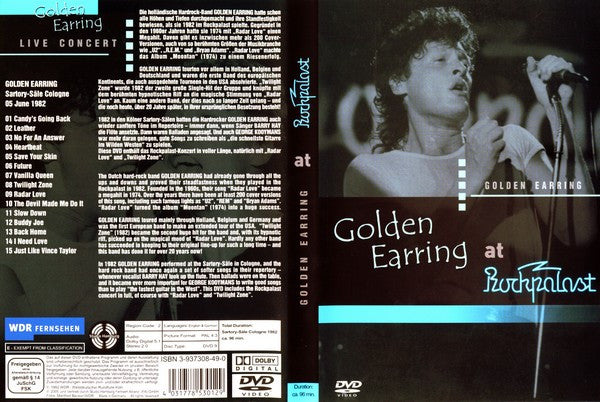 Golden Earring : At Rockpalast (DVD-V, PAL)