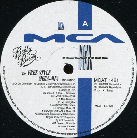 Bobby Brown : The Free Style Mega-Mix (12")