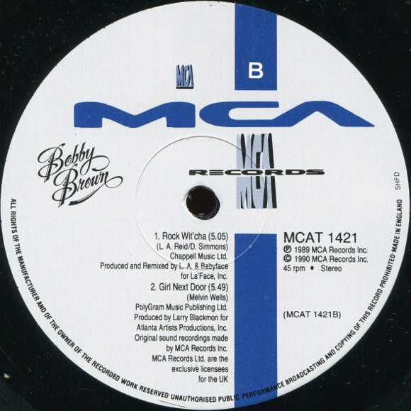 Bobby Brown : The Free Style Mega-Mix (12")