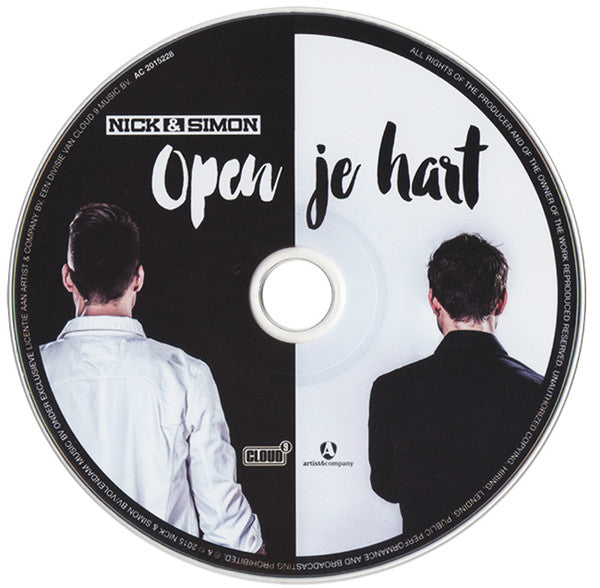 Nick & Simon : Open Je Hart (CD, Single, Promo)