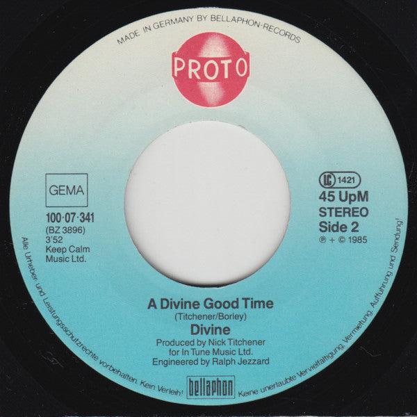 Divine : Twistin' The Night Away (7", Single)
