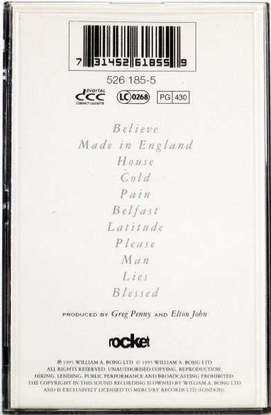 Elton John : Made In England (DCC, Album)