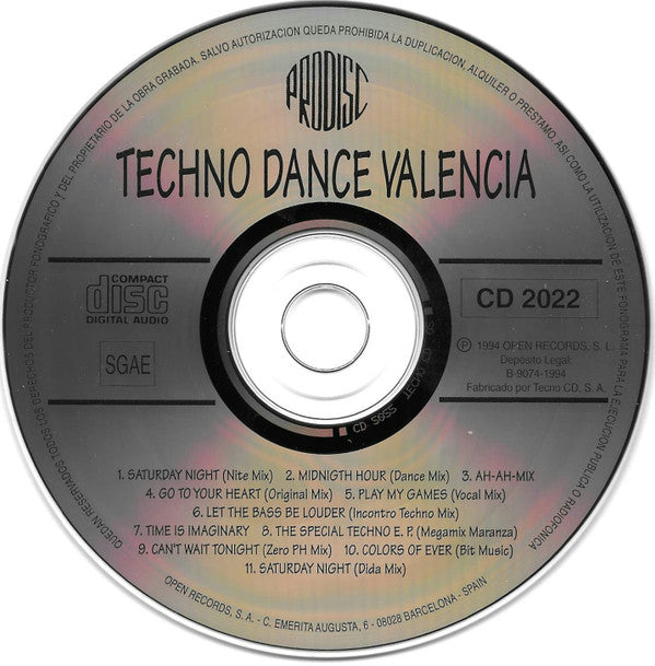 Various : Techno Dance Valencia (CD, Comp)