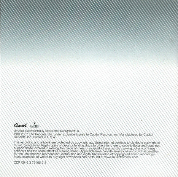 Lily Allen : Alright, Still (CD, Album, Club, Enh)