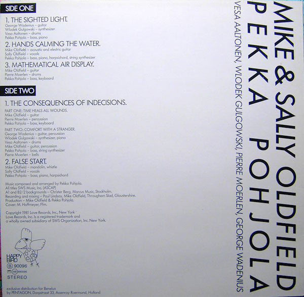 Mike Oldfield & Sally Oldfield, Pekka Pohjola : Mike & Sally Oldfield, Pekka Pohjola (LP, Album, RE)
