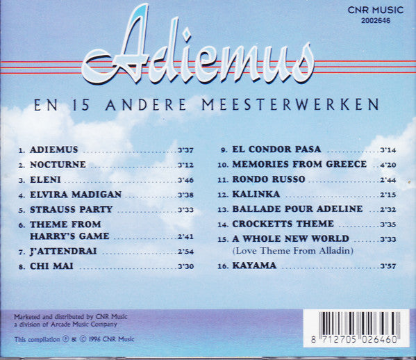 Various : Adiemus En 15 Andere Meesterwerken (CD, Comp)
