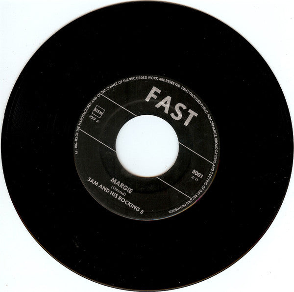 Sam & His Rocking Five : Margie / Horses (7", Single)