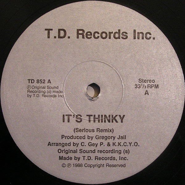 Unknown Artist : It's Thinky (12", Mixed, Unofficial)