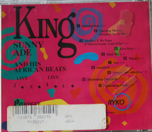 King Sunny Ade & His African Beats : Live Live Juju (CD, Album)